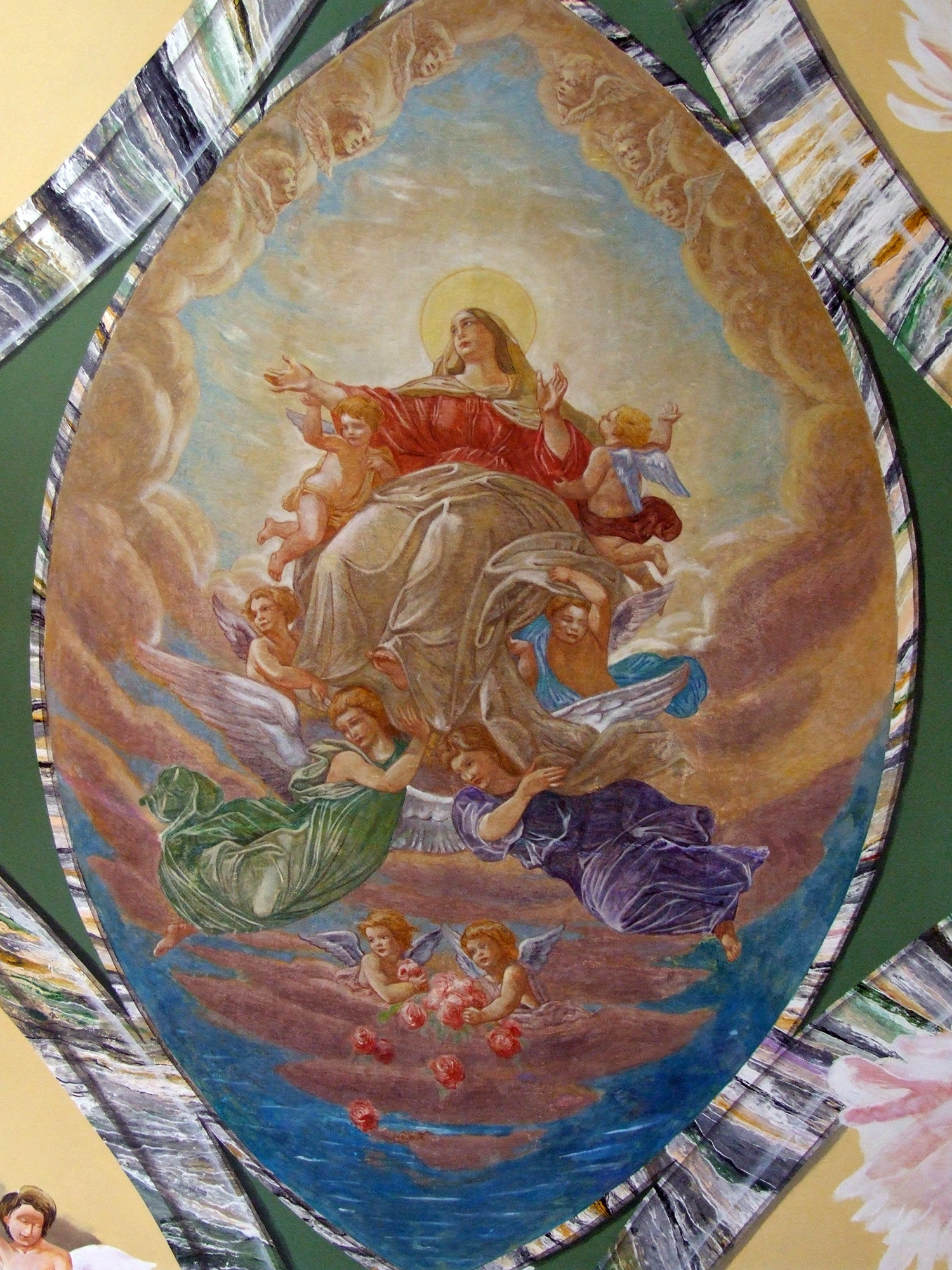 Denys Savchenko. Religious painting. Monumental painting. Chapel Suore Serve di Maria