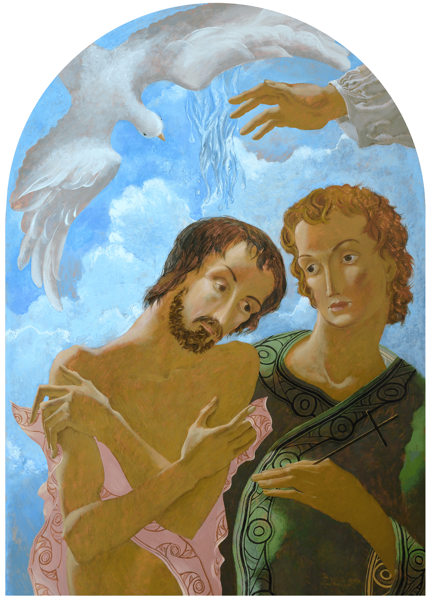 Denys Savchenko. Religious painting. Oil on copper. Andorf Chapel.