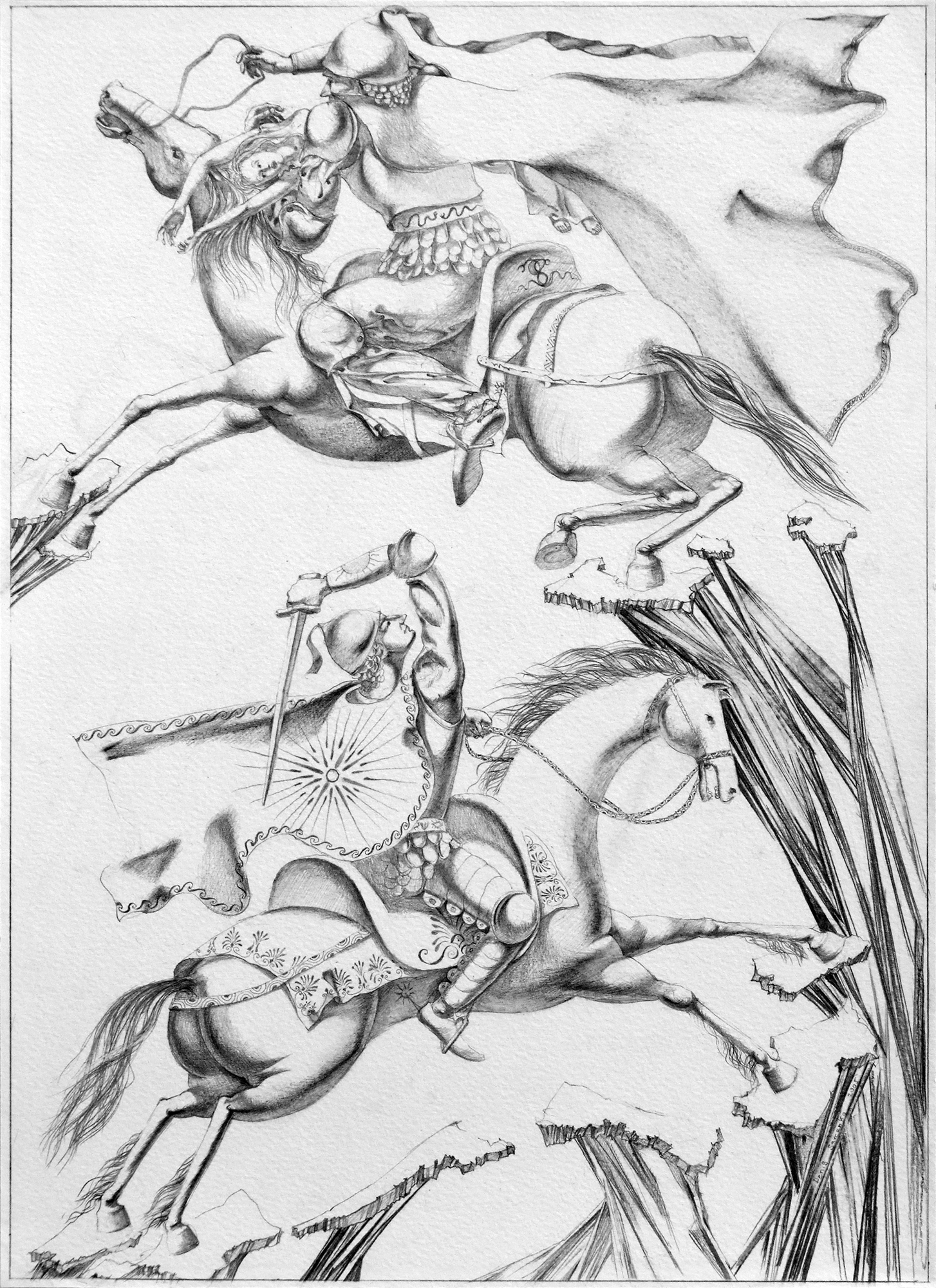 Denys Savchenko. Illustrations. Pencil. Fairy tail