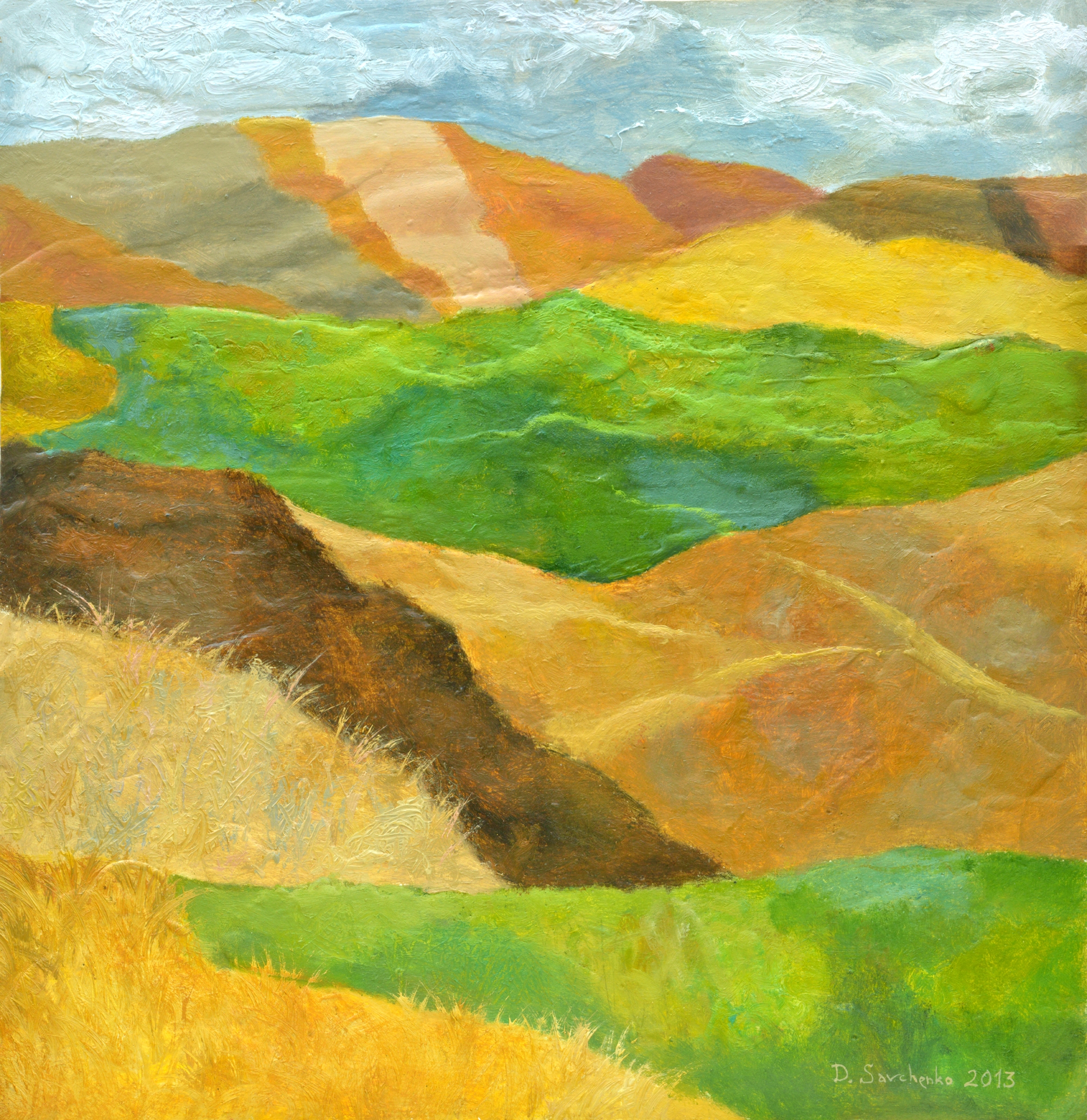 Denys Savchenko. Oil Painting. Fields